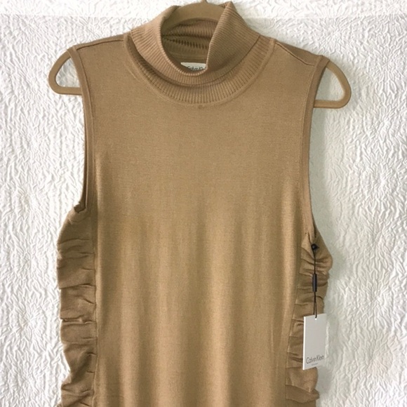 Calvin Klein Turtleneck Knit Sweater Dress - Picture 2 of 7